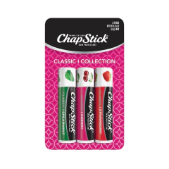 Chapstick Bálsamo Labial Classic Collection Pack x 3 (Menta / Cereza / Frutilla