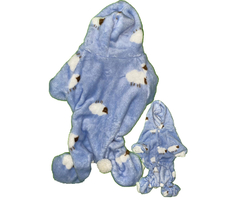 PJ // PIJAMA CON PATITAS Y CAPUCHA - TALLES S AL XXL