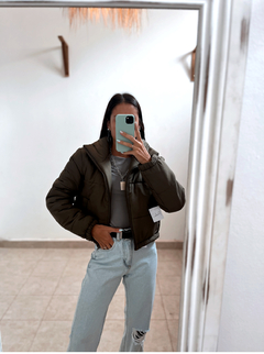 Puffer verde oliva