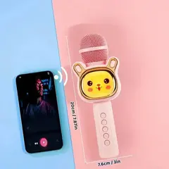MICRÓFONO PARLANTE KARAOKE BLUETOOTH OSITO CON LUCES LED MC883 - comprar online