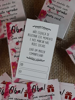 Cartão de Agradecimento 02 - Floral - Pacote 50 un. - comprar online