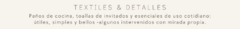 Banner de la categoría TEXTILES & DETALLES