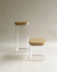 FRASCO BAJO 10 cm x 10 cm x 10cm (11 cm con tapa) - comprar online