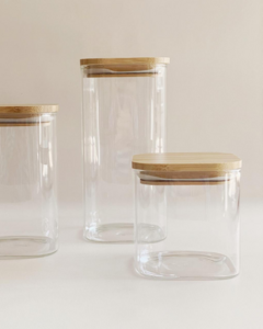 FRASCO BAJO 10 cm x 10 cm x 10cm (11 cm con tapa) - comprar online