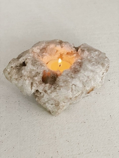 PORTAVELA EQUILIBRIO / CRISTAL DE ROCA - comprar online