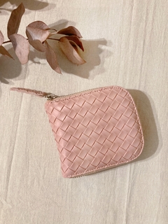 Billetera Sugus rosa trenzada