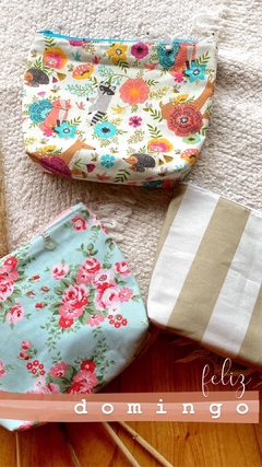 Neceser gabardina rosas en internet