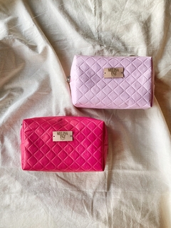 Mini neceser matelasse fucsia - comprar online