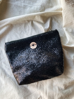Neceser Clara Glitter Negro