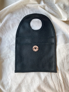Bolsa de auto ecocuero Negra