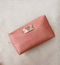 Mini neceser croco rosa - comprar online