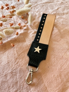 Llavero Largo mini Estrellas marrón (negro) - comprar online