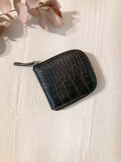 Billetera Sugus crocco negro charol