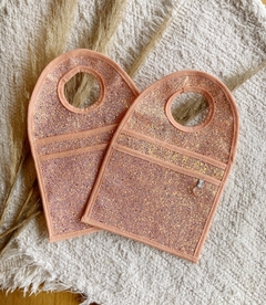Bolsa de auto GLITTER salmon