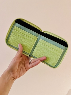 Billetera Perla-Reptil Verde - comprar online