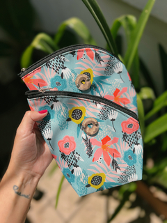 Set Matero Floreado celeste x2 - comprar online