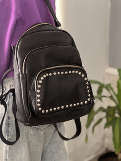 Mochila ALEX negra- cuero