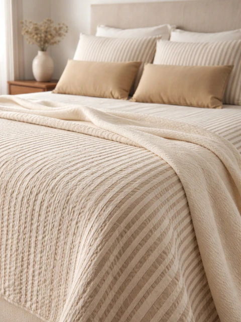 SIENA - RAYADO CON RELIEVE Acolchado / Cubrecama - tienda online