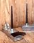 Candelabro Porta Vela Chapa Galvanizada 22x5 Cm - comprar online