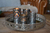 Bandeja De Metal Base Espejada Redonda Ø40x6cm