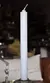 Vela Recta Diego Casado Natural Blanca Para Candelabro Ø2.5xh25 Cm