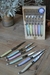 Juego De 6 Cuchillos Y 6 Tenedores Laguiole Pastel - comprar online