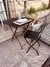 Juego De Jardín Chapa Plegables: Mesa + 2 Sillas - tienda online