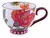 Taza De Cerámica Pintada A Mano 0.4 Lts Anthropologie #2 - tienda online