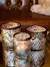 Set X3 Fanales Porta Velas Plateados