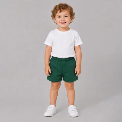Short de Gabardina Verde