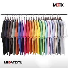 Remeras Lisas Algodón Peinado 20.1 Tapa Costura En Hombros UNISEX - Megatextil