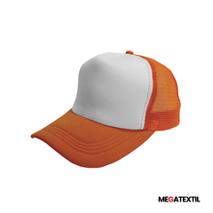 Gorra trucker - Sublimable color Naranja