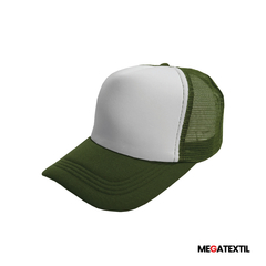 Gorra trucker - Sublimable color Verde Militar