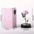 Flor Eterna Galáxia Rosa Flores Artificiais com Folhas Douradas
