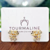 Brinco três flores banhado a ouro 18k - comprar online
