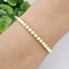 Bracelete bolinhas em dois tamanhos banhado a ouro 18k - comprar online