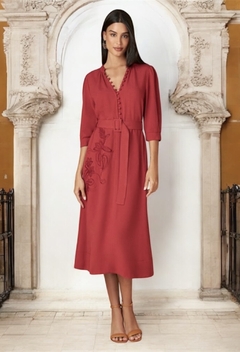 Vestido com Bordados - comprar online