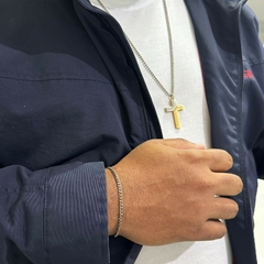 Colar Masculino Cruz mix de banhos na internet