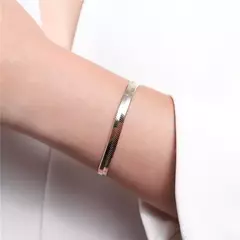 PULSEIRA FITA DIAMANTADA FOLHEADA OURO 18K