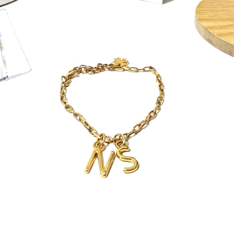 PULSEIRA PERSONALIZADA DUAS INICIAIS