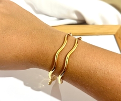 Bracelete Minimalista Ondulado