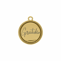Colar medalha gratidão - comprar online