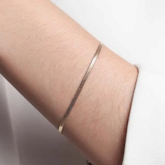 Pulseira Fita Diamantada Regulável Folheada a Ouro 18K - comprar online
