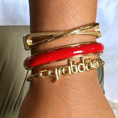 Bracelete gratidão - Nanda Silva Design