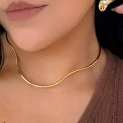Colar Aro Curvado Juliana na internet