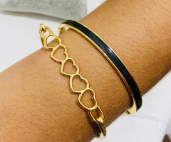 BRACELETE CORAÇÃO VAZADO - comprar online