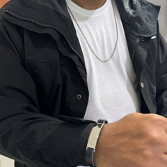 Colar masculino prata corrente lisa - comprar online