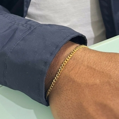 Pulseira masculina dourada