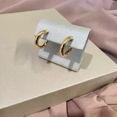 Brinco Argola Tubo Folheado a Ouro 18k na internet