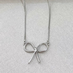 COLAR LAÇO RODIO BRANCO - comprar online